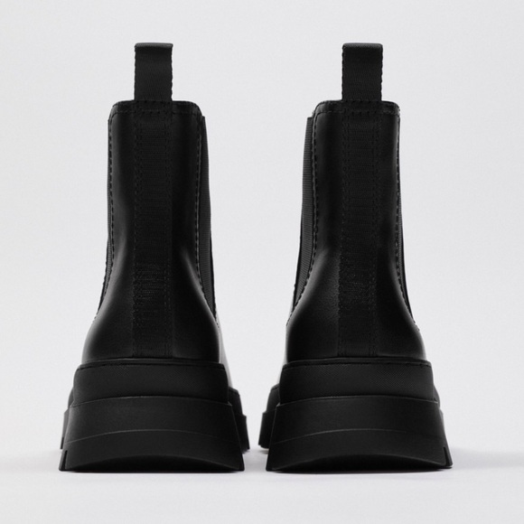 ZARA THICK SOLE ANKLE BOOTS SZ 7 main image 7